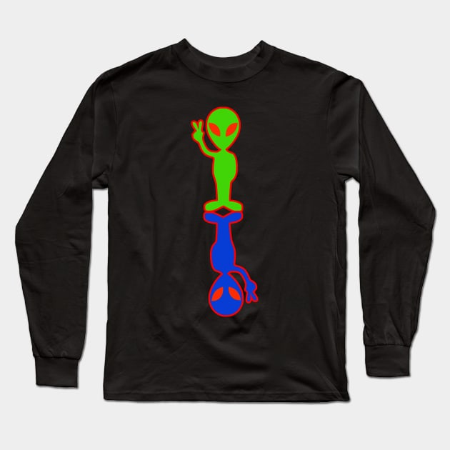 Alien Long Sleeve T-Shirt by Shreedigital 